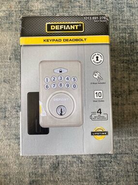 DEFIANT keypad Deadbolt - satin nickel